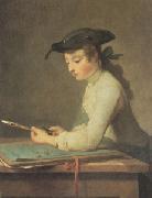 Jean Baptiste Simeon Chardin The Young Draftsman (mk05) Germany oil painting reproduction